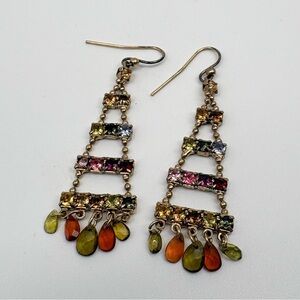Vintage Multicolor Dangle Earrings